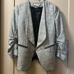 Womens Grey Tweed H&M Blazer Size 8